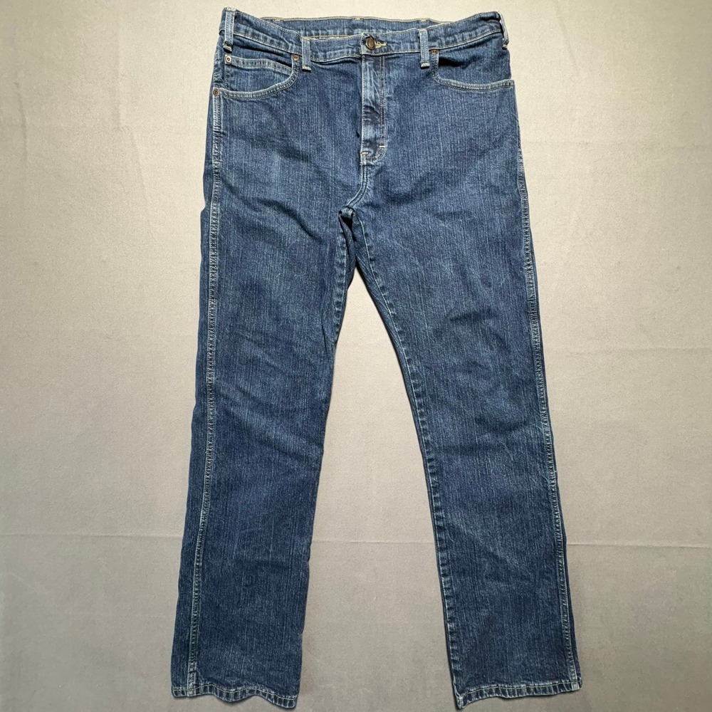 Dickies Mens Regular Fit Straight Leg Jeans Blue Denim 36x34 Stretch Workwear